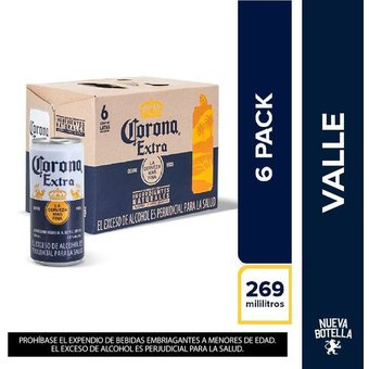 CERVEZA CORONA EN LATA SIXPACK