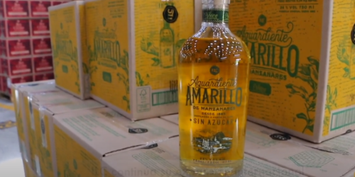 CAJA GARRAFA AMARILLO