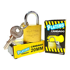CANDADO PEQUEÑO PLATINO 20MM