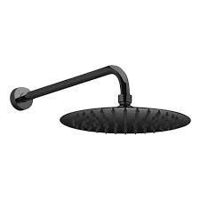 DUCHA REGADERA 6" REDONDA NEGRA  ACERO INOXIDABLE UDUKE