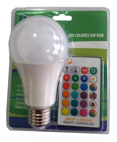 BOMBILLO 8W CON CONTROL RGB EXCELITE