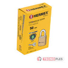 CANDADO DE HIERRO 50MM CORTO,CAJA HERMEX