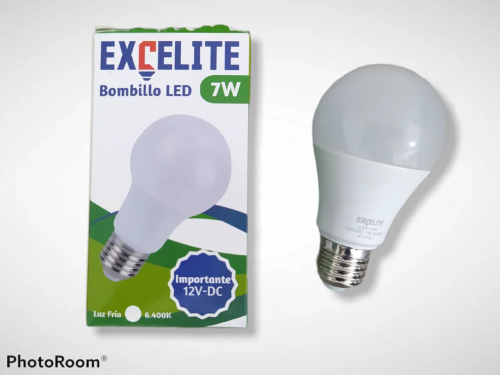 BOMBILLO LED A19 DE 7W LUZ BLANCA E 27 EXCELITE