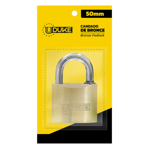 CANDADO 50MM BRONCE FINO EN BLISTER UDUKE