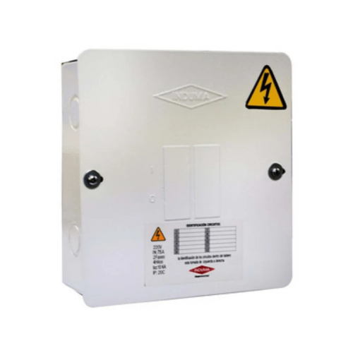 CAJA PARA BREAKER METALICA X2 CIRCUITOS INDUMA