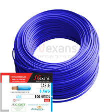 CABLE INDUSTRIAL #8 AZUL
