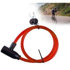 CANDADO PARA SEGURIDAD BICICLETA ROJO