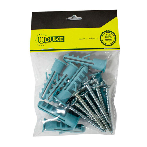 CHAZO PLASTICO CON TORNILLO 3/8 X 50 UNIDADES