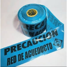 CINTA DE PRECAUCION PELIGRO 500MTS AZUL