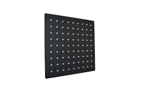 DUCHA REGADERA 4" CUADRADA NEGRA  ACERO INOXIDABLE UDUKE