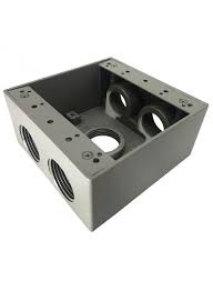 CAJA 4X4 5 SALIDAS 1/2" ZAFIRO