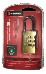 CANDADO HERMEX 28MM CON CLAVE
