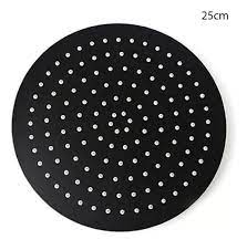 DUCHA REGADERA UDUKE NEGRA ACERO INOXIDABLE 4" REDONDA
