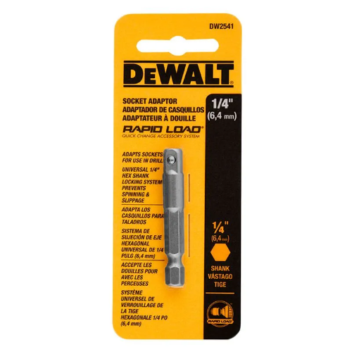 ADAPTADOR A CUADRANTE DEWALT 1/4 VASTAGO