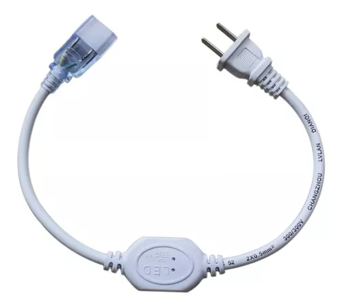 CONECTOR PARA CINTA LED NEON 110V