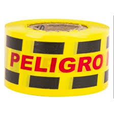 CINTA DE PRECAUCION PELIGRO 200MTS AMARILLA