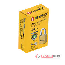 CANDADO DE HIERRO 40MM CORTO,CAJA HERMEX