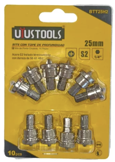 BITS CON TOPE DE PROFUNDIDAD 25MMXPH2 X 1 PCS UYUSTOOLS