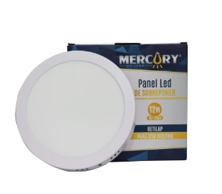 PANEL LED SOBREPONER 8"18 W REDONDO MERCURY