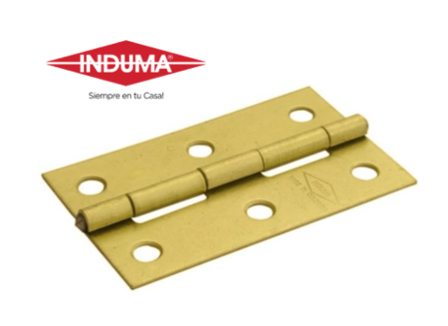 BISAGRA INDUMA COMUN LATONADA 1"