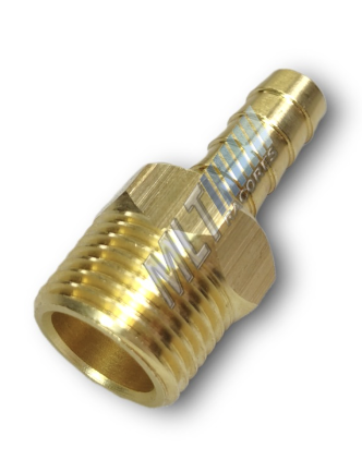 RACOR BRONCE MACHO 1/2 X 1/4
