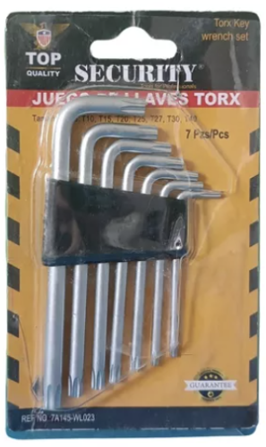 SET LLAVE TOOR SECURITY X 7 PCS