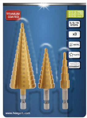 SET BROCA ESCALONADA X 3 PCS HENGLIDA