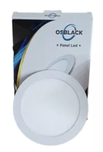 PANEL SOBREPONER 8" 18W REDONDO OSBLACK
