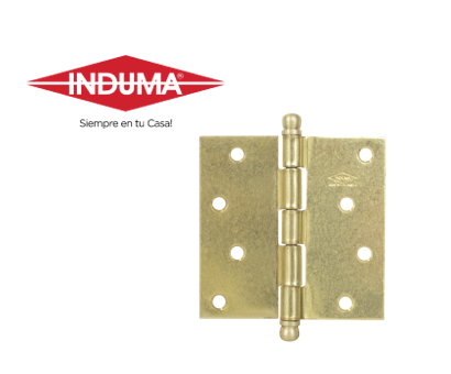 BISAGRA INDUMA NUDO LATONADA 2 X 2
