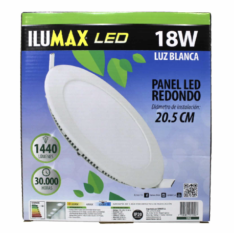 PANEL LED REDONDO 24W INCRUSTAR VIVO