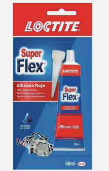 SILICONA SUPERFLEX LOCTITE ROJA X 5O GR