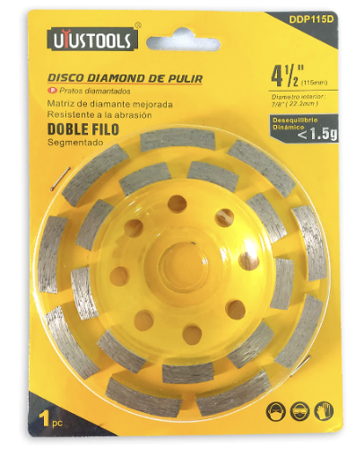 DISCO DIAMANTADO DE PULIR 4 1/2 DOBLE UYUSTOOLS