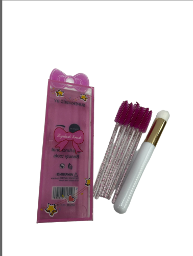 Cepillo p/ Pestañas & Brocha Limpia Pestañas