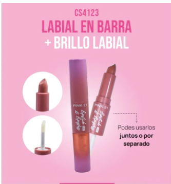 Labial en Barra y Brillo Labial