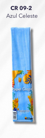 Papel Crepe Azul Celeste P*10