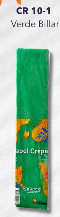 Papel Crepe Verde Billar P*10
