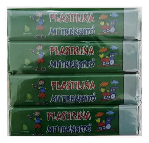 Plastilina Trensito Barra Verde Oscuro P*12