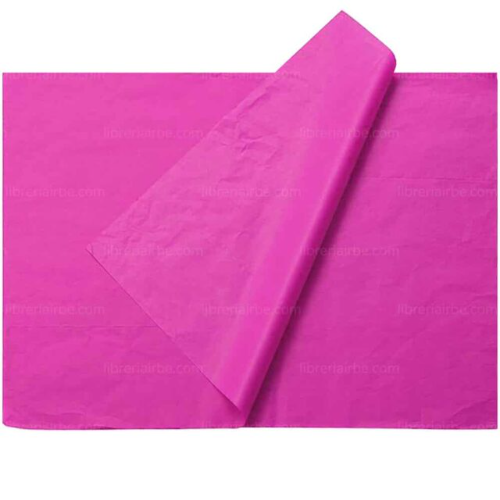 Papel Seda Pliego Fucsia Mano * 25