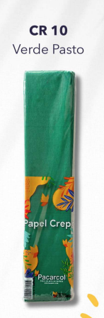 Papel Crepe Verde Pasto P*10