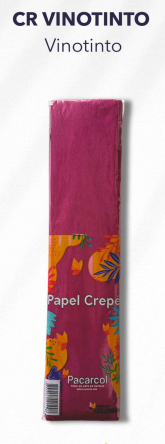 Papel Crepe Vinotinto P*10