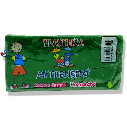 Plastilina Trensito 250gr Verde Oscuro