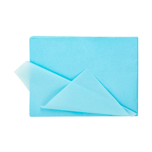 Papel Seda Pliego Azul Cielo Mano * 25