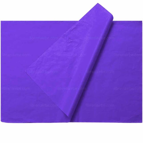 Papel Seda Pliego Violeta Mano * 25