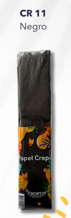 Papel Crepe Negro P*10