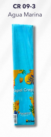 Papel Crepe Agua Marina P*10
