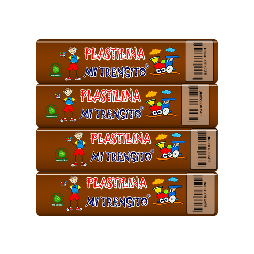 Plastilina Trensito Barra Café P*12
