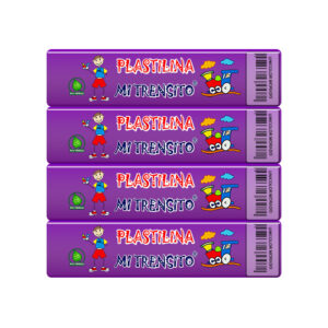 Plastilina Trensito Barra Morado P*12