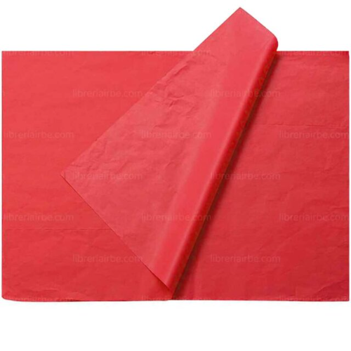 Papel Seda Pliego Rojo Mano * 25