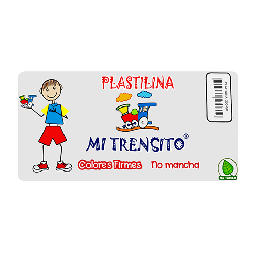 Plastilina Trensito 250gr Blanco