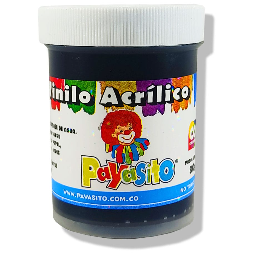 Vinilo 80g Payasito Negro P*6